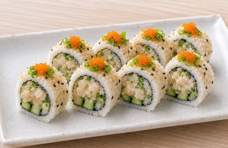 Chopped Scallop Roll