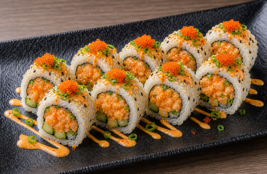 Spicy Chopped Scallop Roll